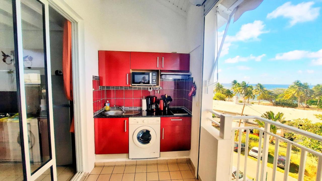 Studio T1 Bis La Belle Vue, Vue Mer, Wifi, Plage A 50M Le Moule Exterior photo